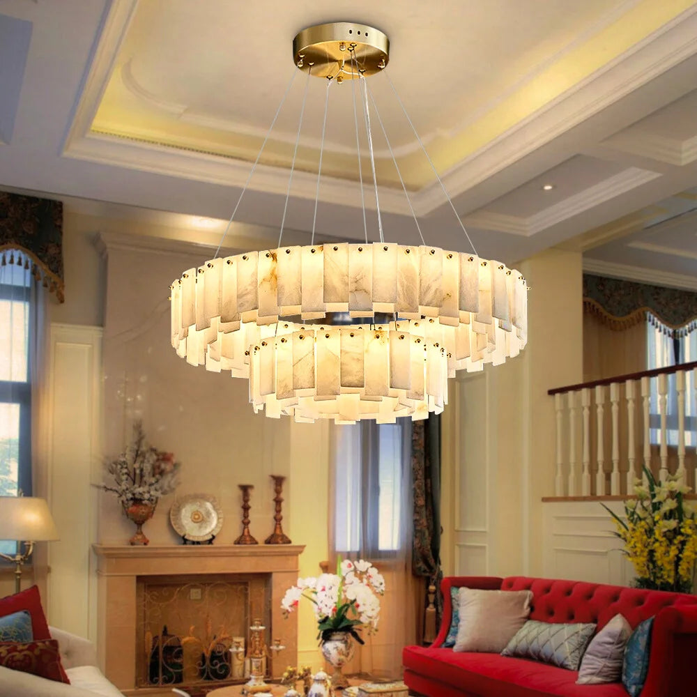 marble chandelier for living room
