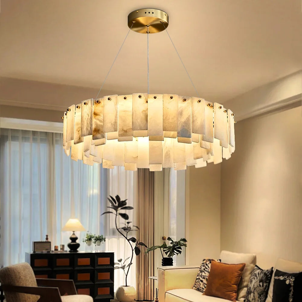 marble chandelier for living room