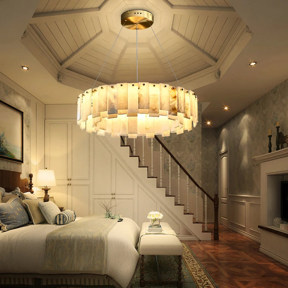 marble chandelier for bedroom