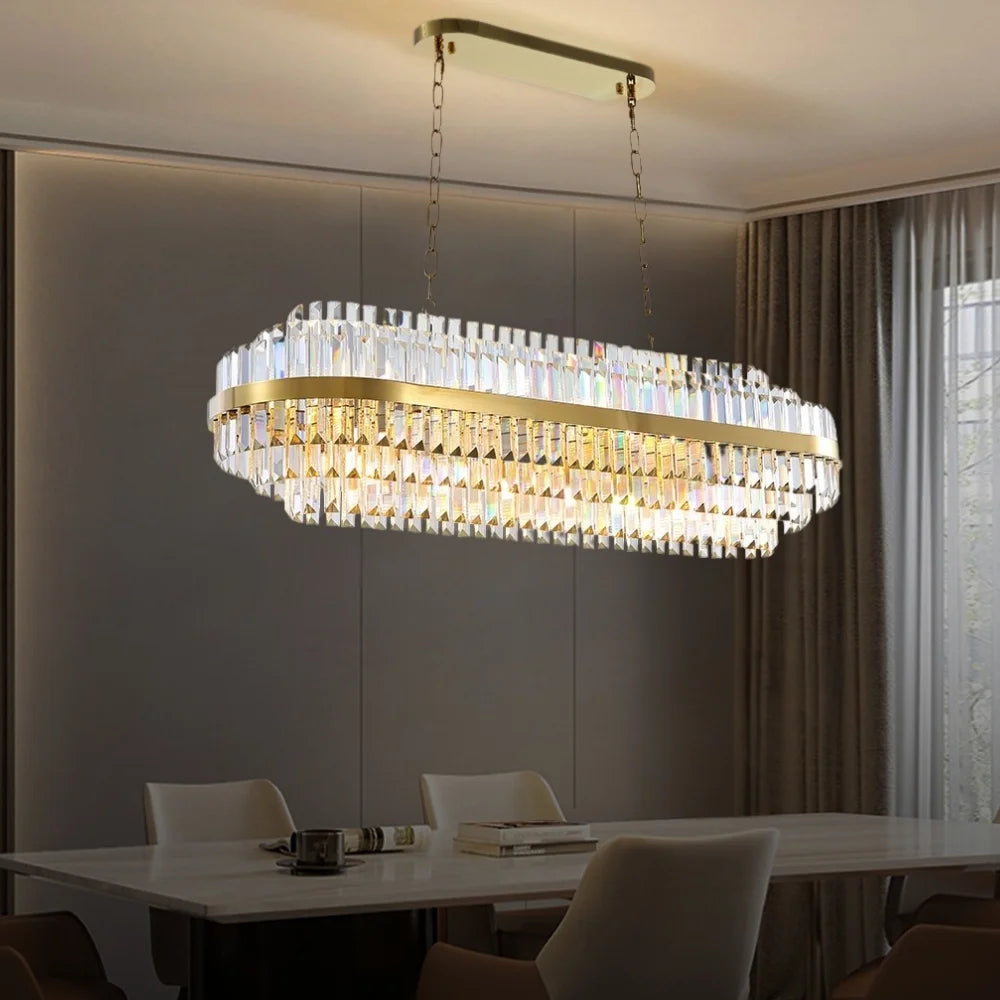 crystal light for dining room