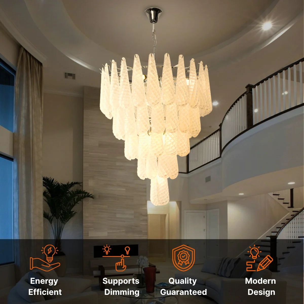modern chandelier for foyer
