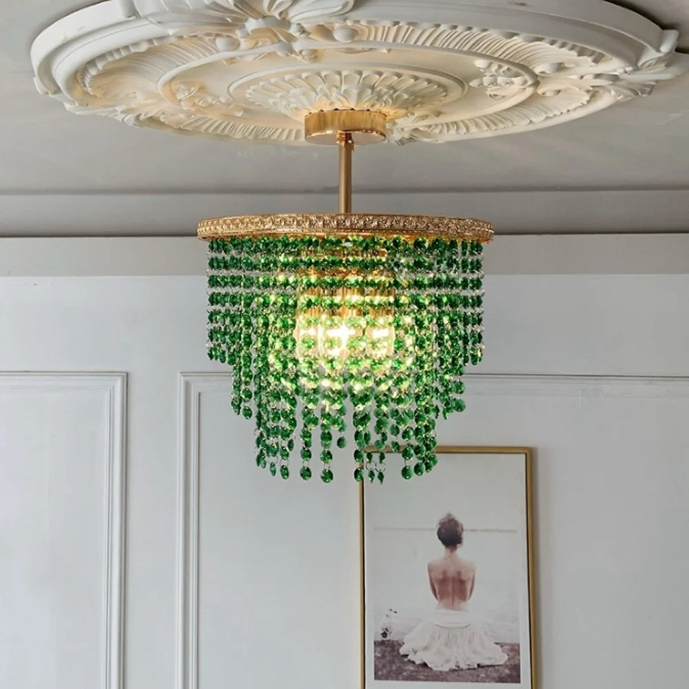 Vesil Crystal Chandelier with Gold