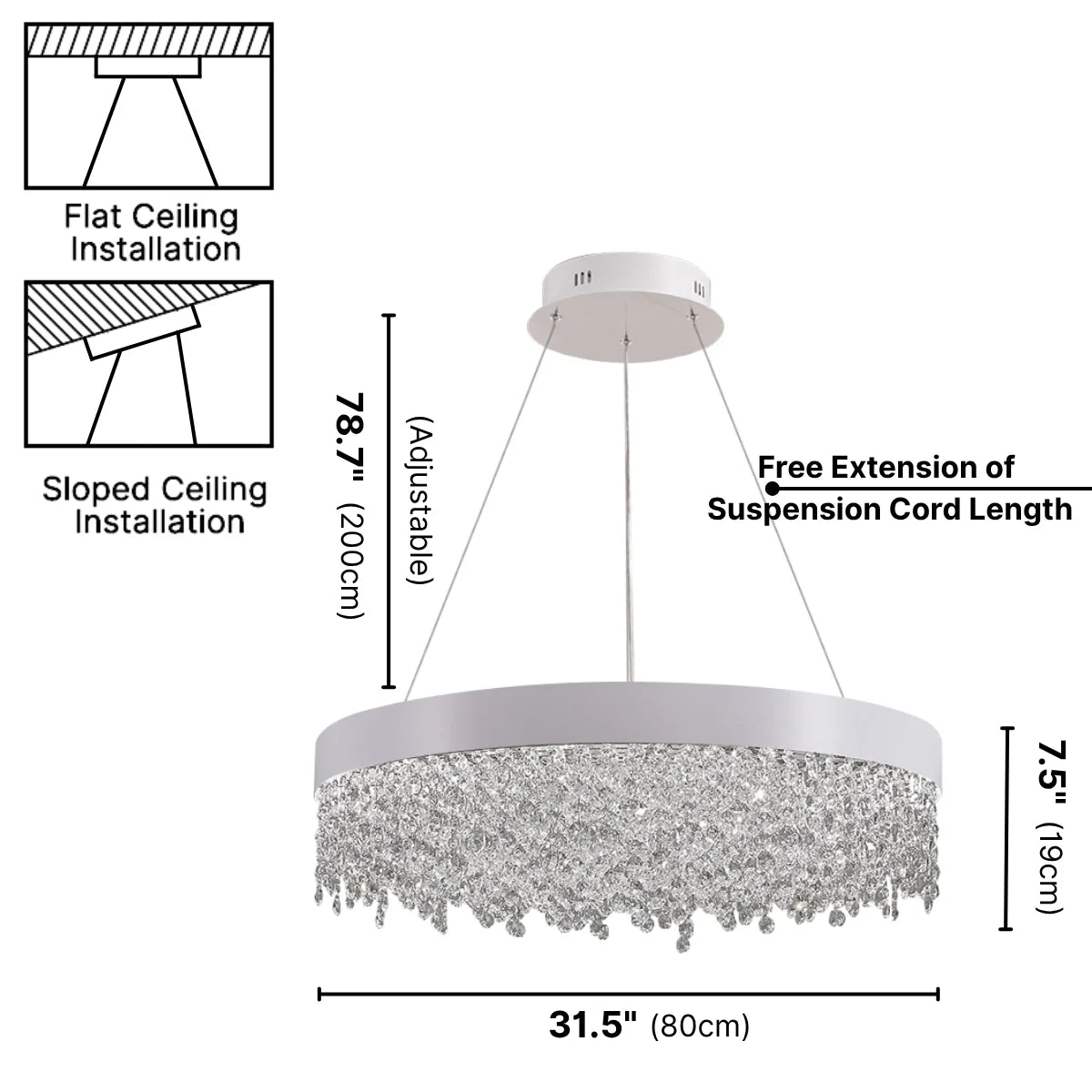 Vetra White Pendant Lights