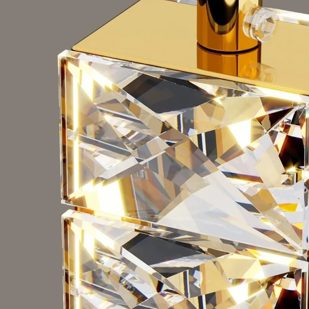 Viva Modern Crystal Staircase Chandelier for Tall Foyers & Stairwells