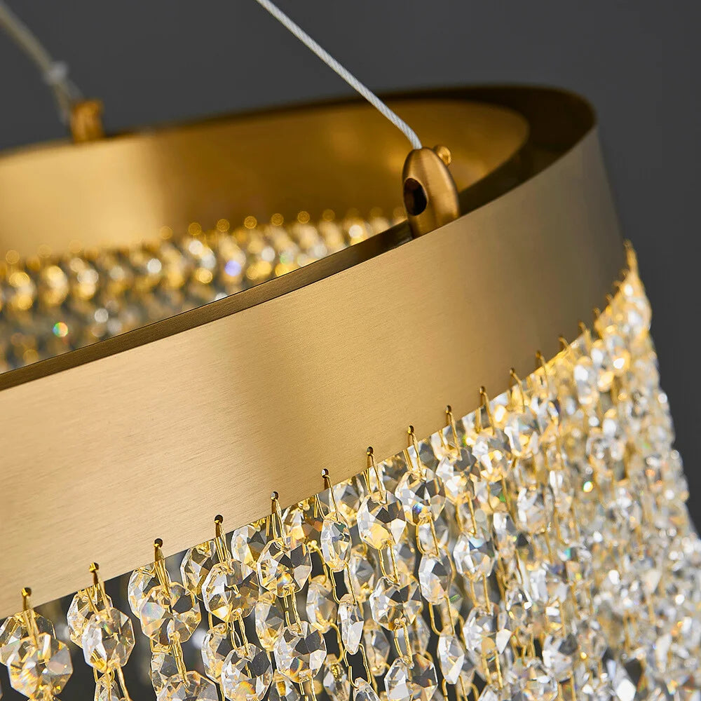 Gold Crystal Chandelier