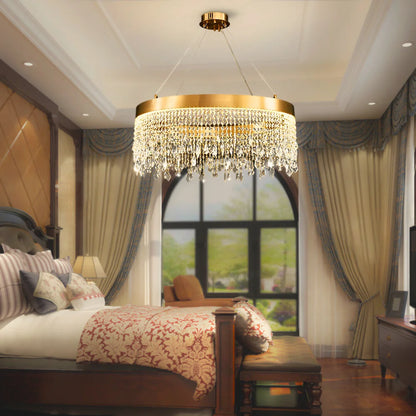 Gold Crystal Chandelier