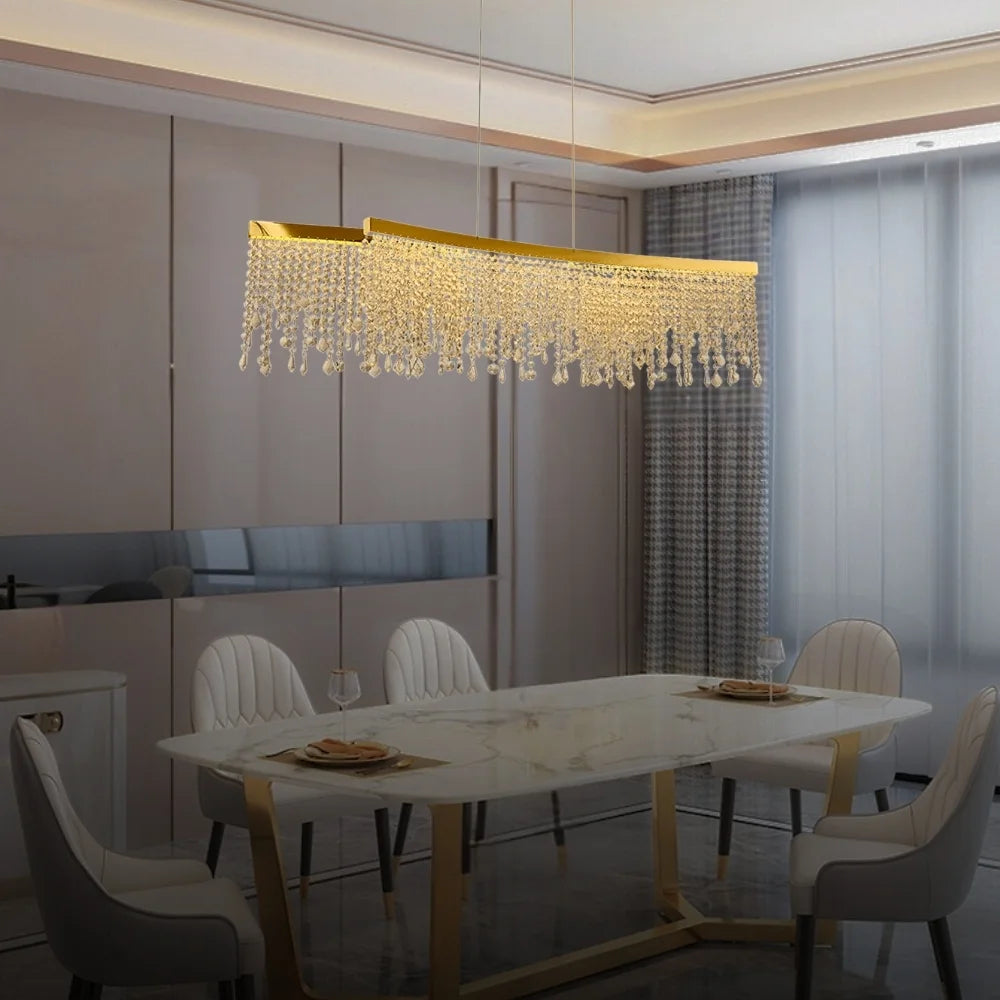 led crystal dinging room chandelier