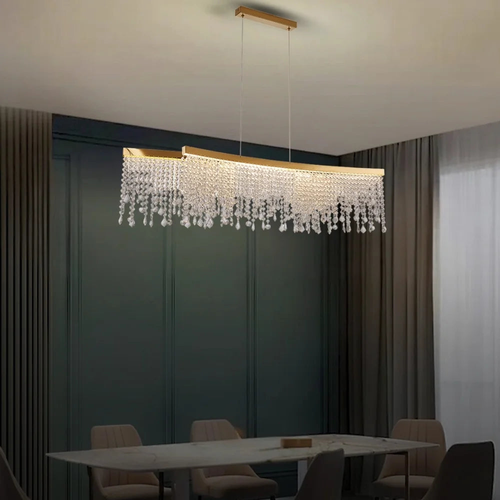 led crystal dinging room chandelier