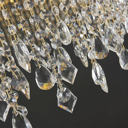 Zara Pendant Light-Rectangle Dining Room Chandelier Lighting-Crystal Detail