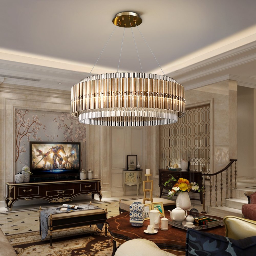 Zora Chandelier-Dimmable LED Crystal Lights For Living Room-Image 3