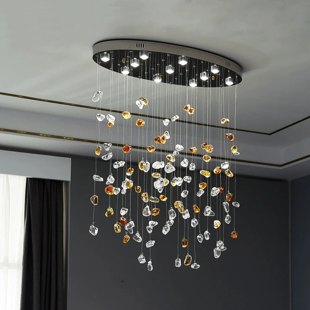 alabaster stone chandelier​