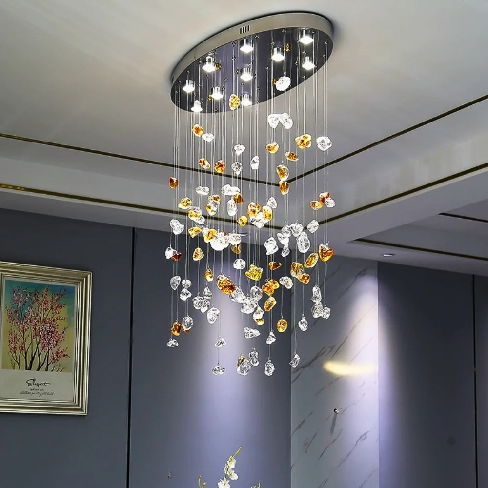 alabaster stone chandelier