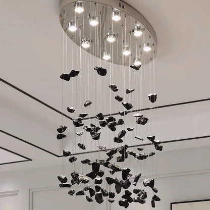 alabaster stone chandelier