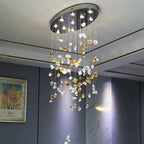alabaster stone chandelier