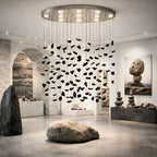 Luxury ceiling chandelier for upscale American home interiors