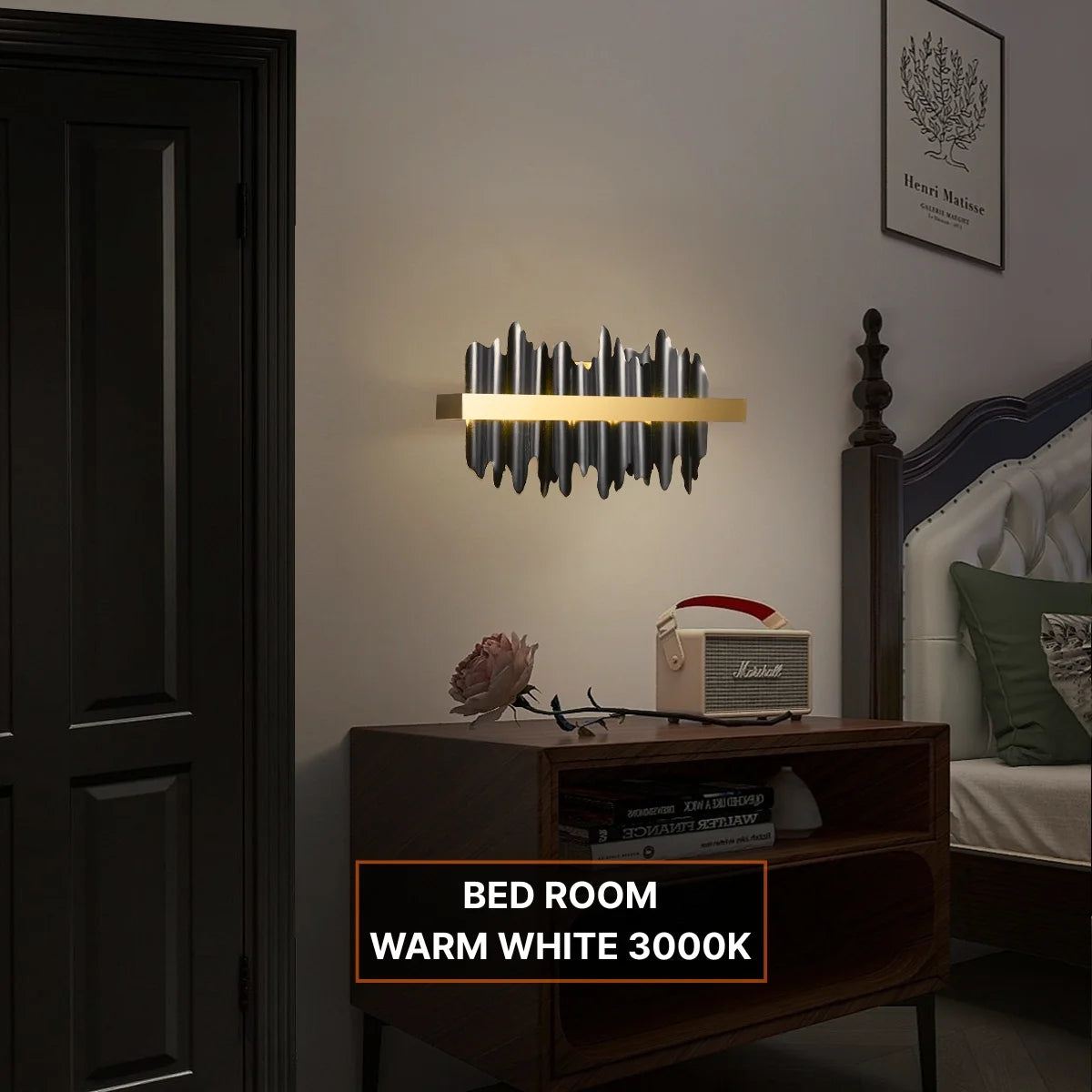 artistic wall sconce with LED