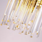 Modern crystal pendant lamp by YOOGEE for elegant living room and dining area decor