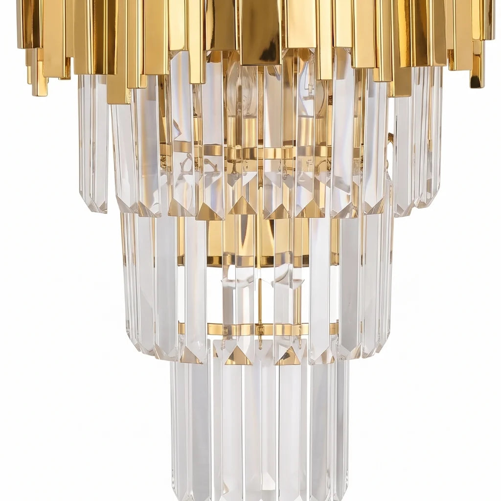 Luxury crystal wall light by YOOGEE for sophisticated bedside and corridor decor