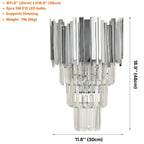 Luxury crystal wall light by YOOGEE for sophisticated bedside and corridor decor