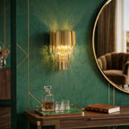 Astra decorative crystal wall sconce for upscale modern home interiors