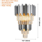 YOOGEE Astra wall sconce for elegant bedroom and hallway lighting