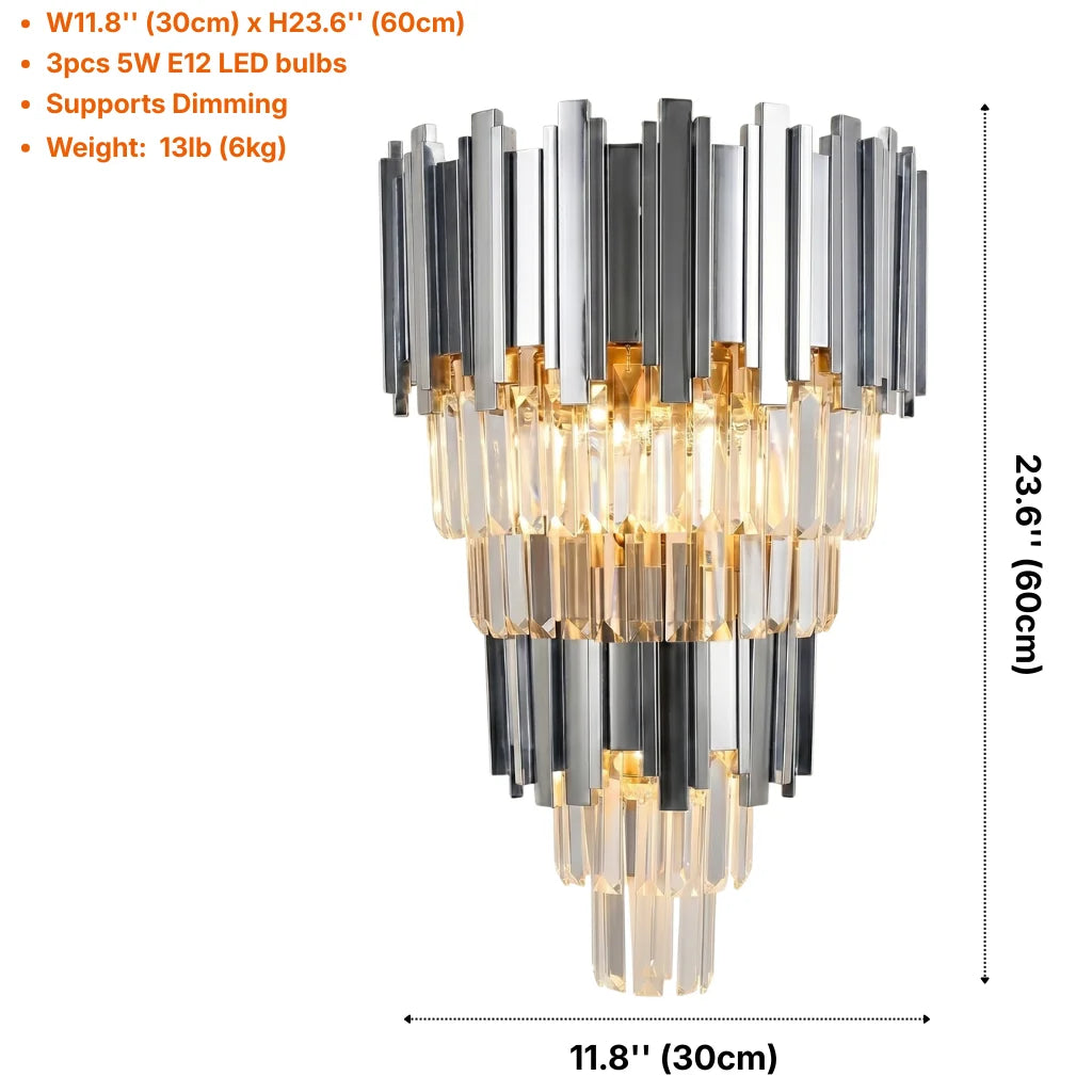 YOOGEE Astra wall sconce for elegant bedroom and hallway lighting