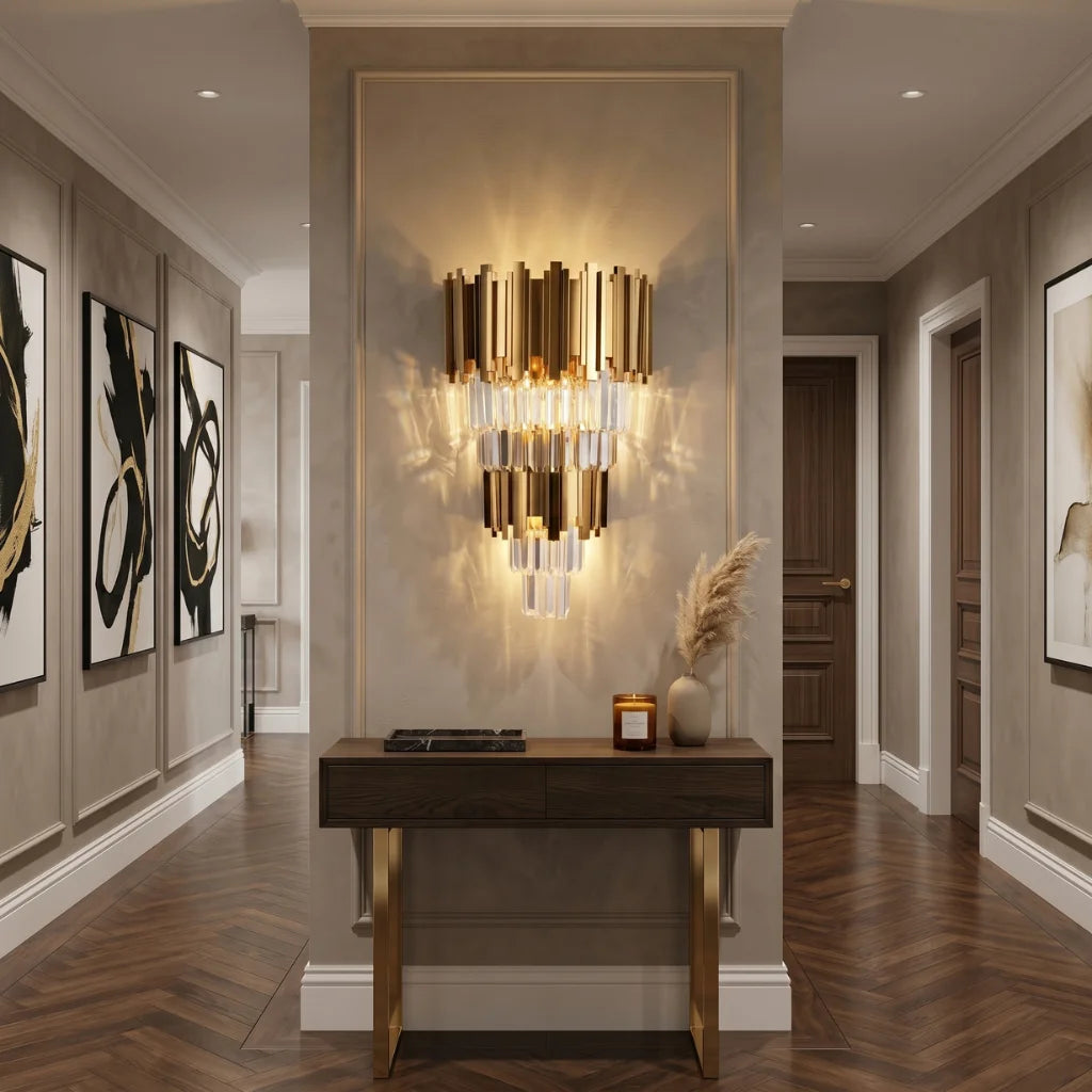 Modern wall sconce by YOOGEE for luxury bedroom and hallway decor