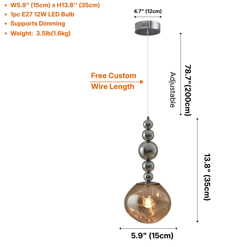 YOOGEE Aureliav pendant light for elegant living room and dining room lighting