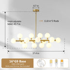 Vesper 16-Light Pendant Light 5