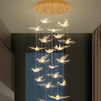 birds acrylic chandelier