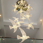 luxury led bird chandelier