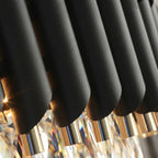 black and gold chandelier modern​