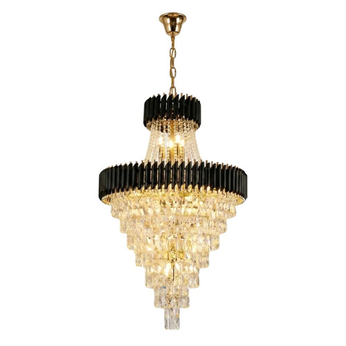 black and gold chandeliers