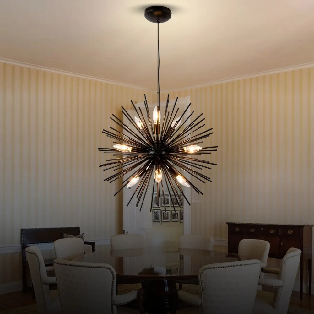 black and gold chandeliers