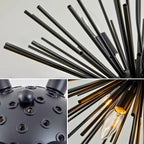 black and gold crystal chandelier