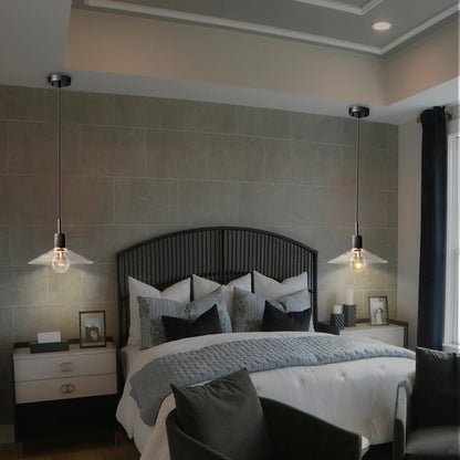 black and gold dome pendant light​