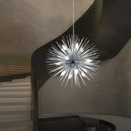 black and gold drum chandelier