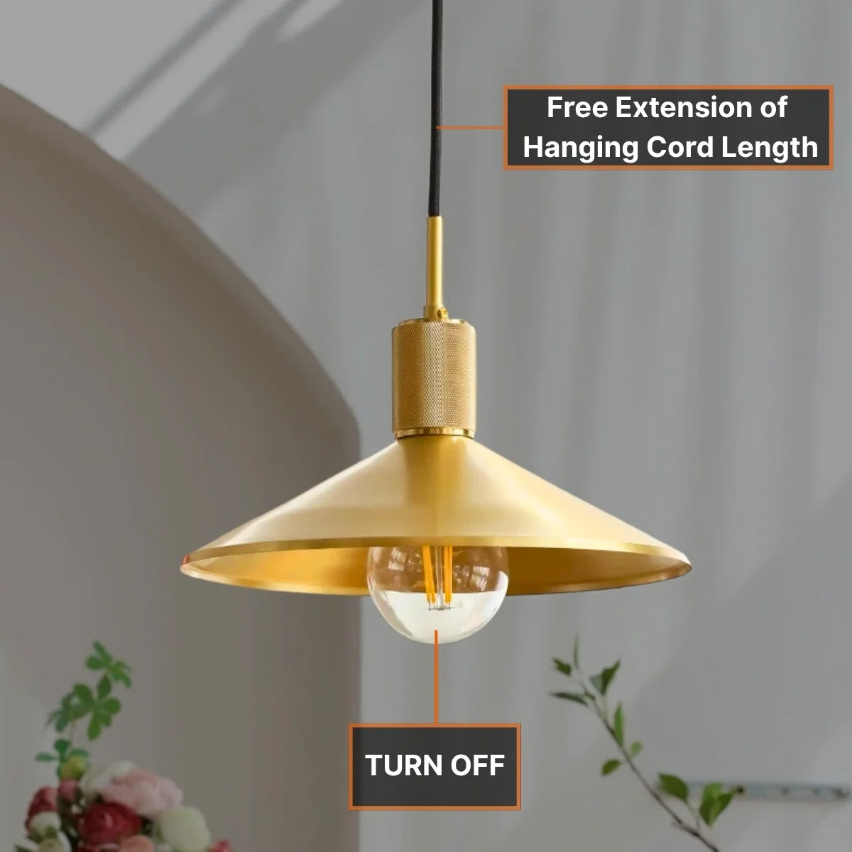 black and gold pendant lights