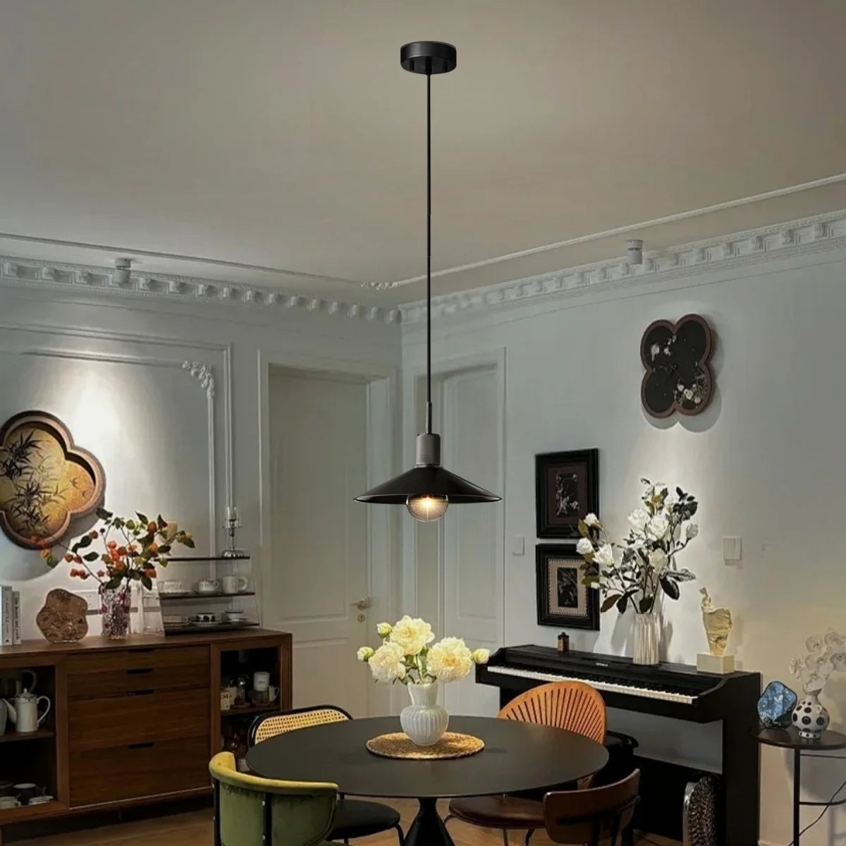 black and gold pendant lights for kitchen island
