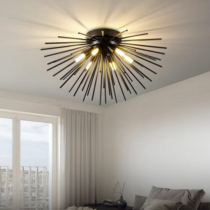 black ceiling light for living room