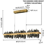 black chandelier for dining room