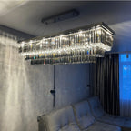 black crystal chandelier for dining room