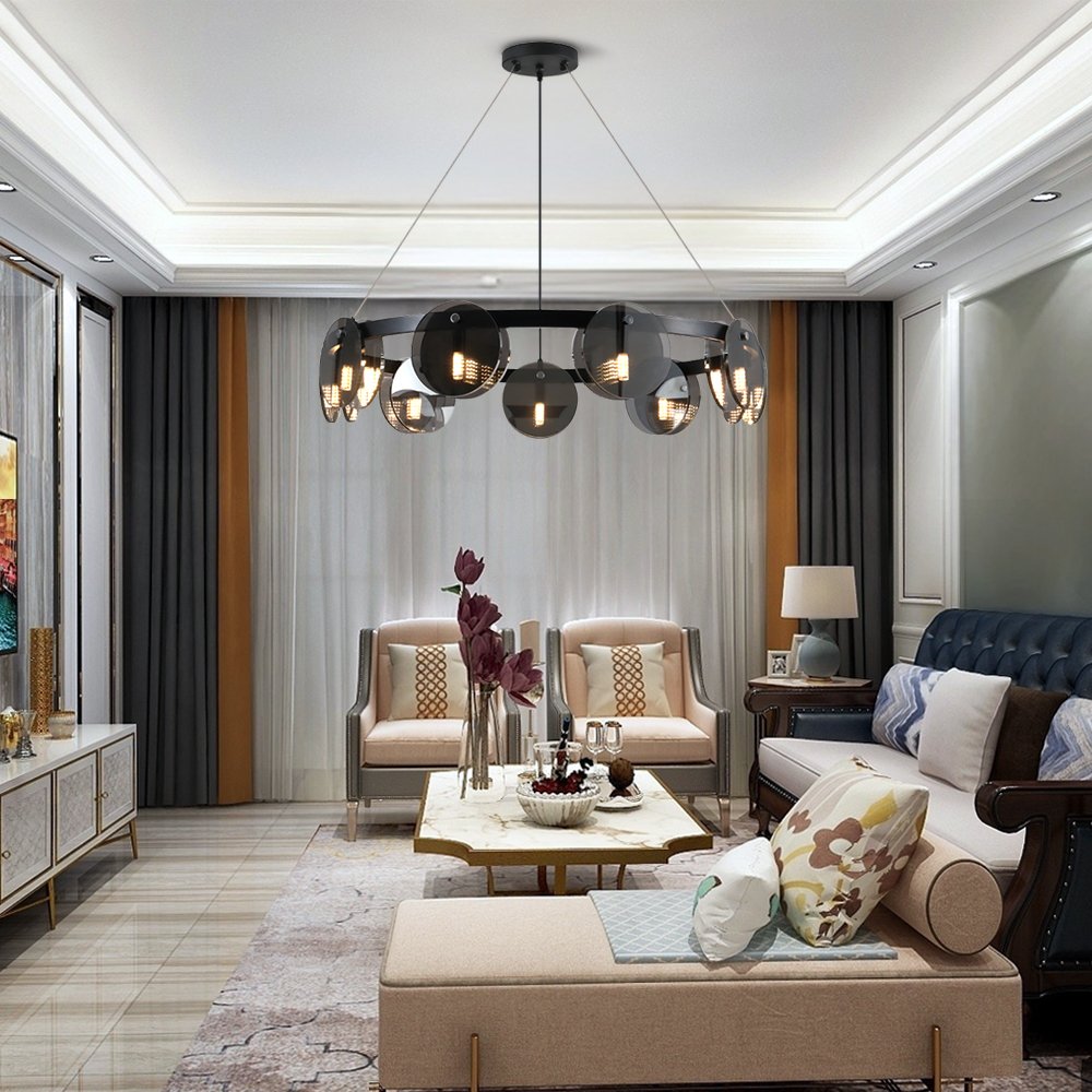 black farmhouse chandelier​