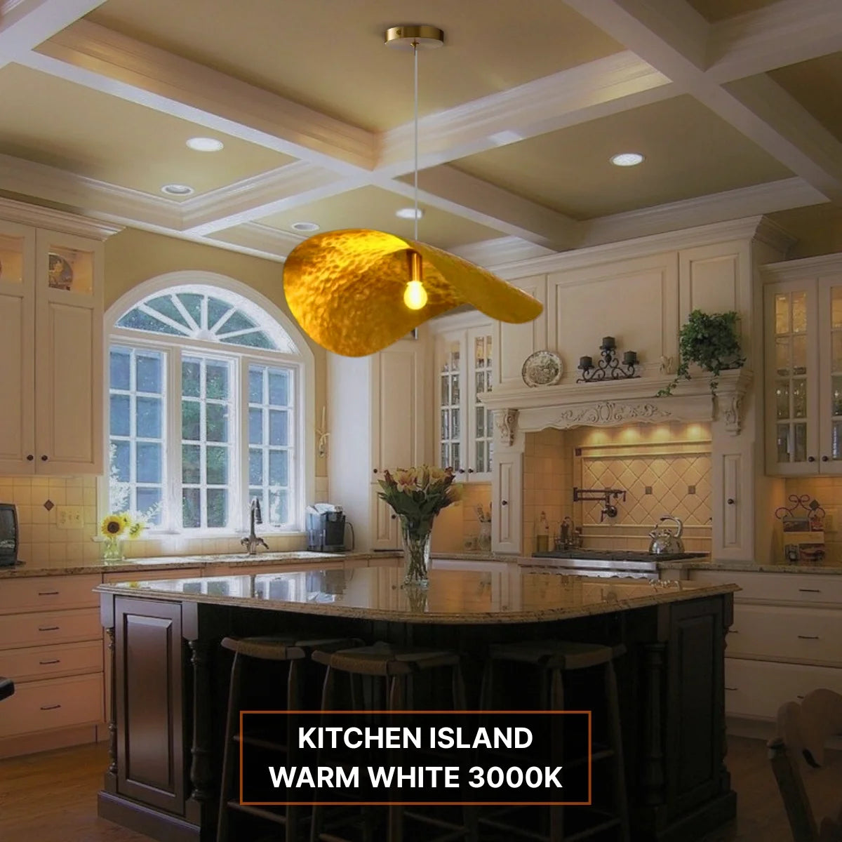 black gold pendant light