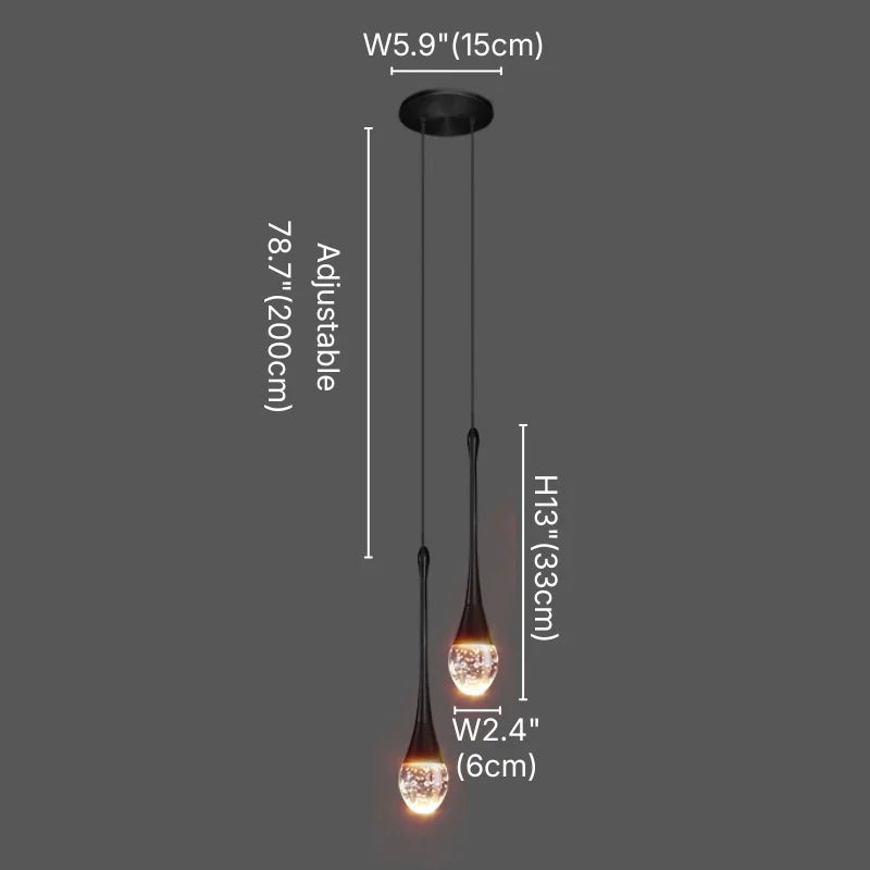 black kitchen pendant lighting over island