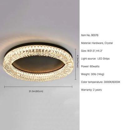 black led ceiling lamp