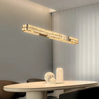 black linear chandeliers​