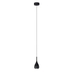 black mini pendant light