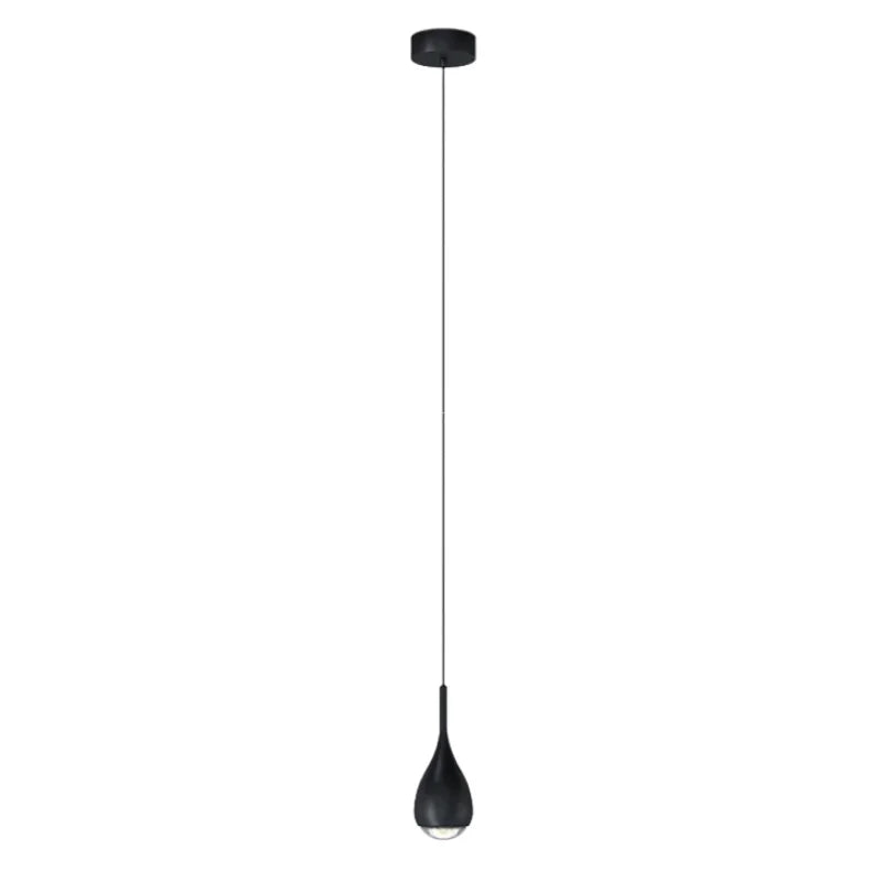black mini pendant light