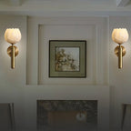black wall sconce light
